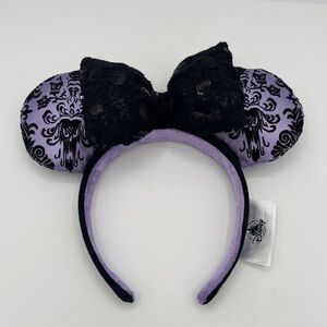 Walt Disney World Minnie Mouse The Haunted Mansion Ears Headband For Adults